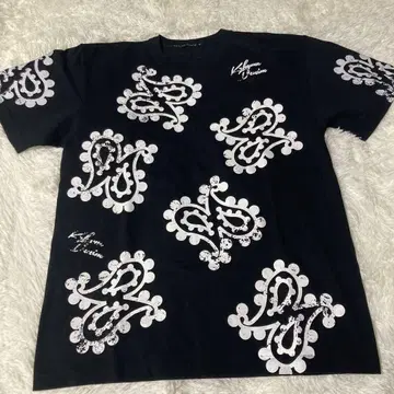 KRHYME DENIM 블랙 티셔츠 XL