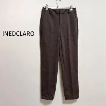INEDCLARO 다크 브라운 슬랙스 팬츠