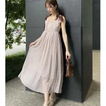 SNIDEL 스나이델 시어 쉬폰 와셔 원피스