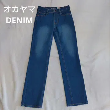 오카야마 DENIM 스트레이트 데님 팬츠