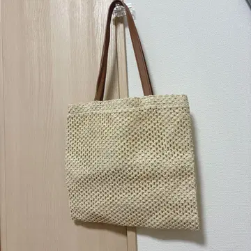 GAP 스트로우 토트백 바스켓 백