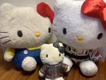 헬로키티 봉제 인형 3종 세트 스시 패턴 기모노