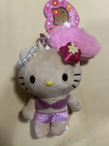 HELLO KITTY GOGO 갸루 꼬리 마스코트 키링 일광화상