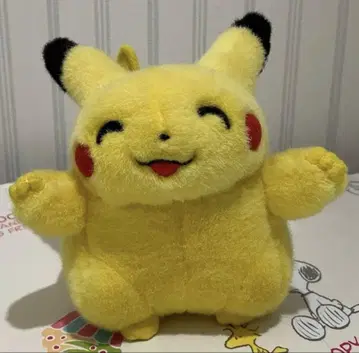 초레어 초기 TOMY 포켓몬스터 봉제 인형 피카츄 웃는 얼굴