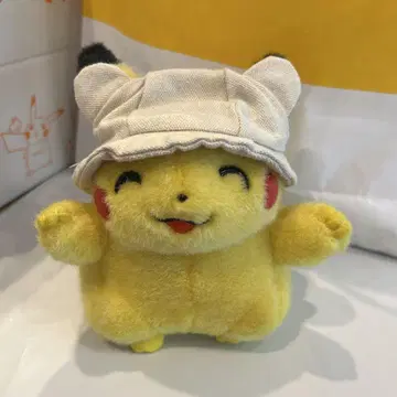 초레어 초기 TOMY 봉제 인형 반자이 피카츄 니코니코