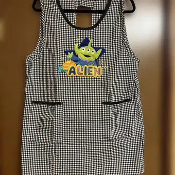 토이스토리 리틀 그린맨 보육사 에이프런 M