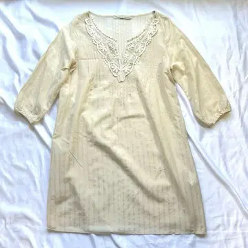 SPICK&SPAN 실크 혼방 코튼 레이스 튜닉