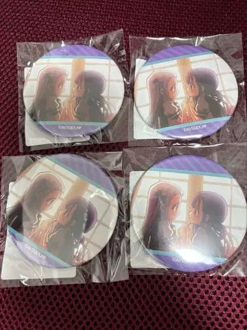 지바쿠 소년 하나코 군 네네 & 아오이 캔뱃지 4개 세트 제비뽑기 도
