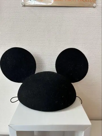 미키마우스 귀도리 모자 베레모