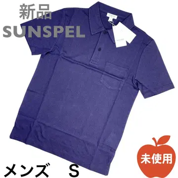 SUNSPEL 선스펠 피케 셔츠 남성용 S 반팔 미사용