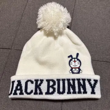 JACK BUNNY 니트 모자 폼폼 포함 도라에몽 콜라보