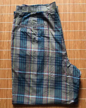 80's Van sports 2턱 체크 와이드 팬츠 85cm