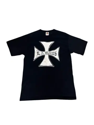 LA GUNS 밴드 티셔츠 사인 포함 LA GUNS