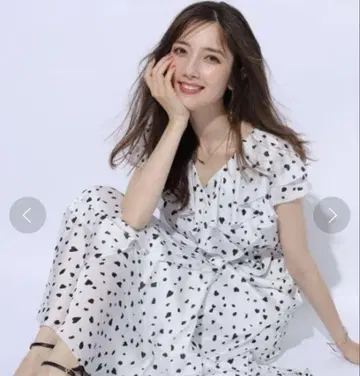 아푸와이저 리셰 하트 도트 무늬 원피스