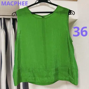 MACPHEE 라미 레이온 슬리브리스 그린 36 린넨
