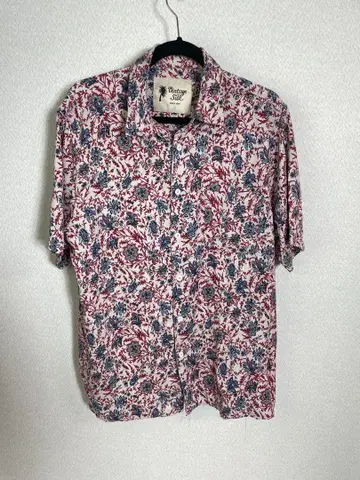 VINTAGE SILK 알로하 셔츠 꽃무늬 사이즈 XL