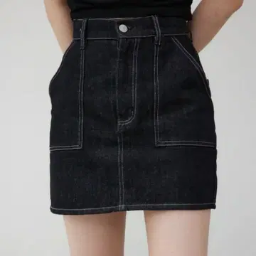 MARY QUANT*AZUL 로고 데님 미니 스커트