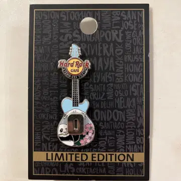 Hard Rock Cafe 한정판 기타 고유명사 핀 배지