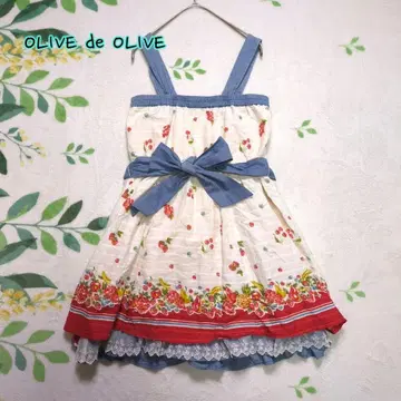 OLIVE des OLIVE 미니 원피스 스커트 체리 2way