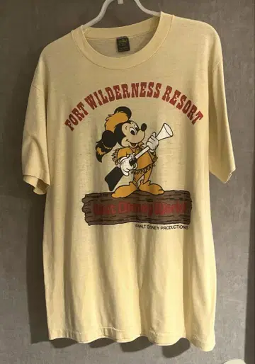 Walt disney world 80년대 티셔츠 구제 의류 빈티지