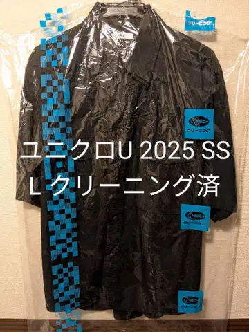 유니클로 U 25SS 유틸리티 오버 사이즈 셔츠 L 블랙 클리닝 완료