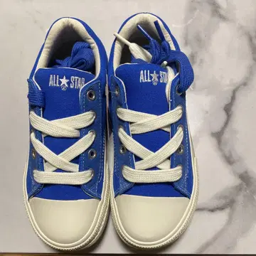 미사용 새상품 CONVERSE 올스타 보더 스타 OX 24cm 파랑