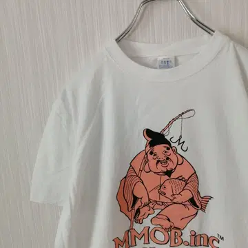 MMOB.inc FISHING CLUB 티셔츠 반팔 에비스