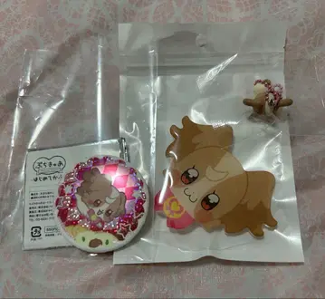 쁘띠큐아 카페 캔뱃지 코무기 완다후루 프리큐어 프리큐어