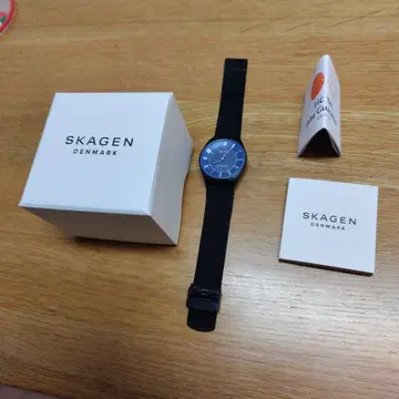 SKAGEN 솔라 구동 손목시계 블루