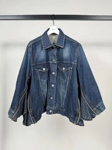 사카이 sacai 사이드 지퍼 데님 자켓 size2
