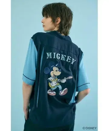 MOUSSY 미키 반팔 셔츠 디즈니