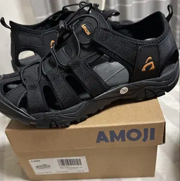 미사용 새상품 AMOJI ES709 블랙 샌들 42