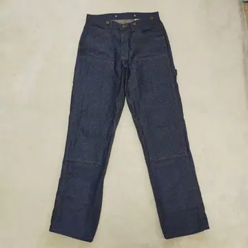 미사용에 가까운 KEY W32 리지트 데님 더블니 팬츠