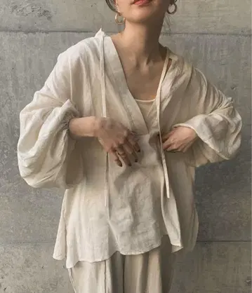 볼륨 쓰리 린넨 스키퍼 셔츠