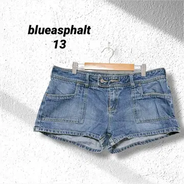 blueasphalt 데님 숏 팬츠 13 프론트 버튼