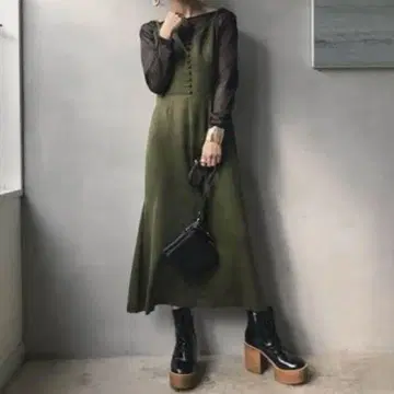 아메리 아메리 ENNUI LIKE COMBINATION DRESS