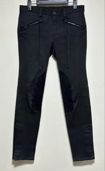 넘버나인 아카이브 가죽 절개 데님 블랙 사이즈 2