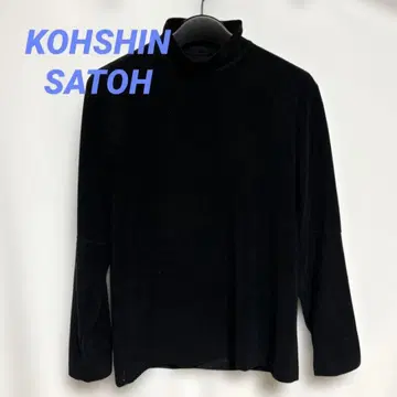 KOHSHIN SATOH/코신 사토 긴팔 터틀넥 티셔츠