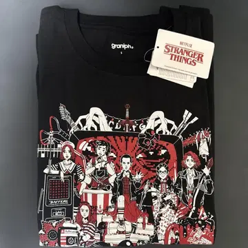 graniph 스트레인지 씽즈 티셔츠 S 사이즈