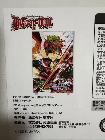 D.Gray-man 호일 아크릴 아트 라비