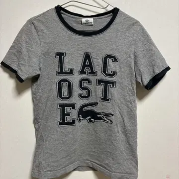라코스테 LACOSTE 남성용 티셔츠 사이즈 2 그레이