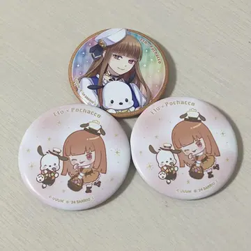 에토 산리오 캔뱃지 세트