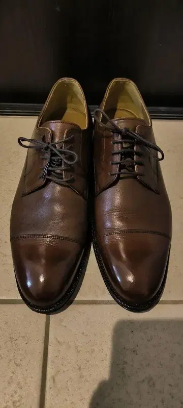 UNITED ARROWS LTD. 브라운 드레스 슈즈