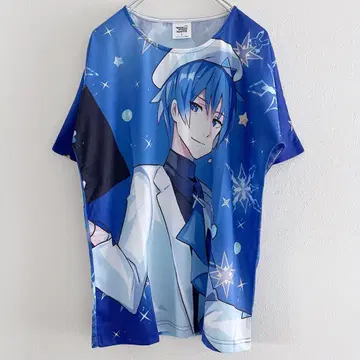 KAITO 티셔츠 L 사이즈 게임 보컬로이드 보컬로이드 하츠네 미쿠