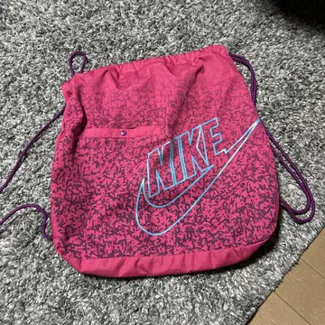 00s Nike 핑크 테크 계열 드로우 스트링 백 y2k
