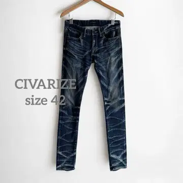 1298 CIVARIZE 시버라이즈 수염 스트레치 스키니 데님 42