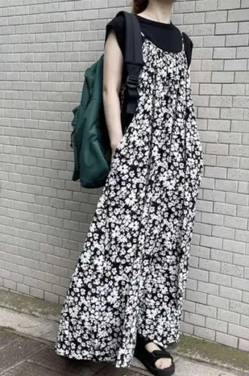 Spick&Span JUST FEMALE 별주 오페라 드레스 꽃무늬