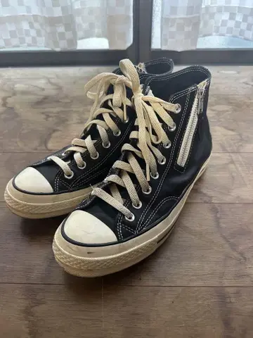 CONVERSE ALL STAR 블랙 하이컷 사이드 지퍼