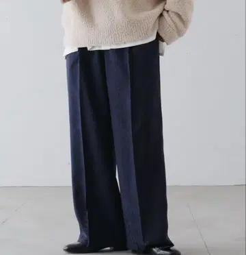 네이비 재규어 팬츠