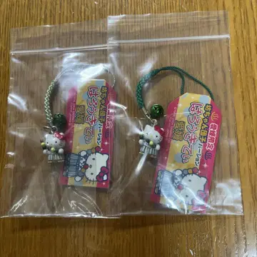 지역 한정 키티 헬로키티 네자케 스트랩 에히메 한정판 보챠 단고 버전